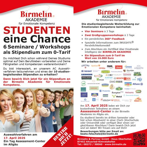 Studenten eine Chance - Assessment-Center 2025